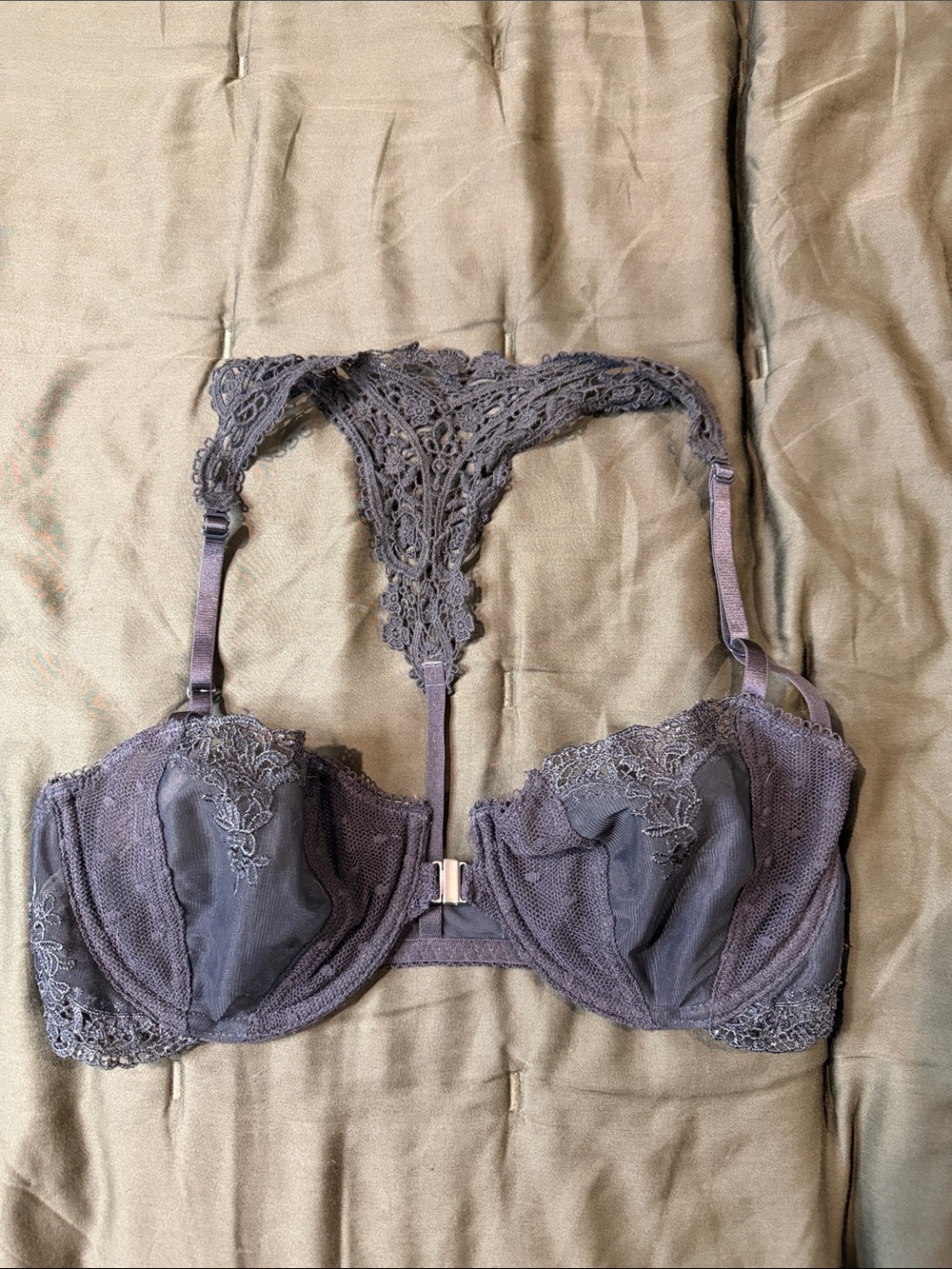 Free People Lace Racerback Underwire Bra